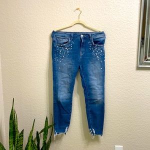 Mavi jeans with pearl detail